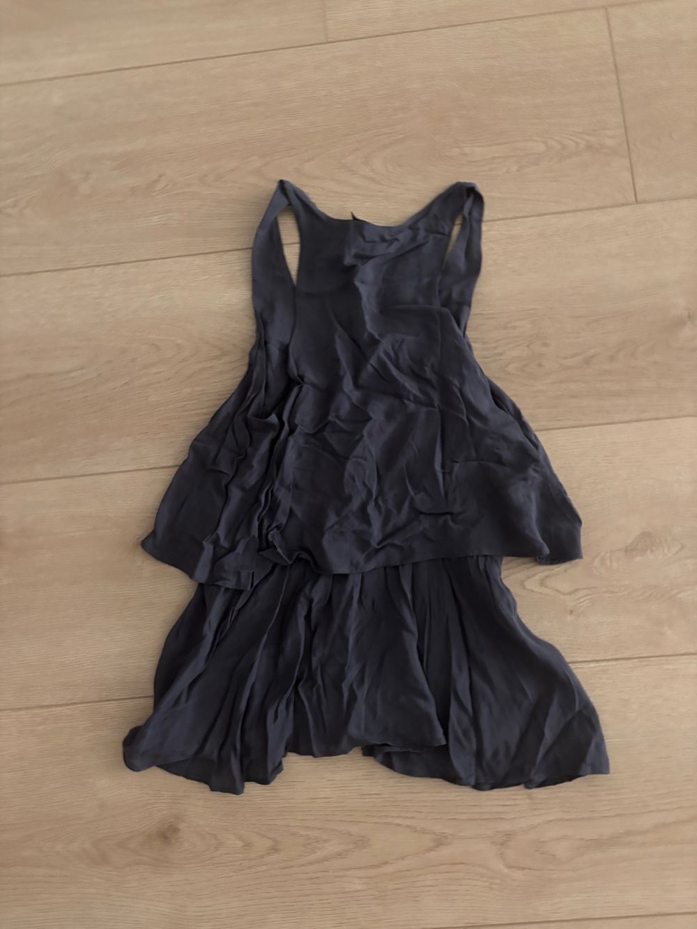 Dark Navy Layered Sleeveless Top - Picture 3 of 4